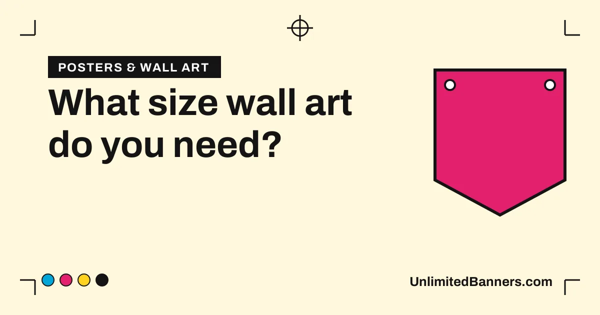 What size wall art do you need? Proportion rules that work illustration