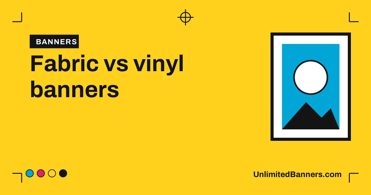 Fabric vs vinyl banners: which is better for your event? illustration