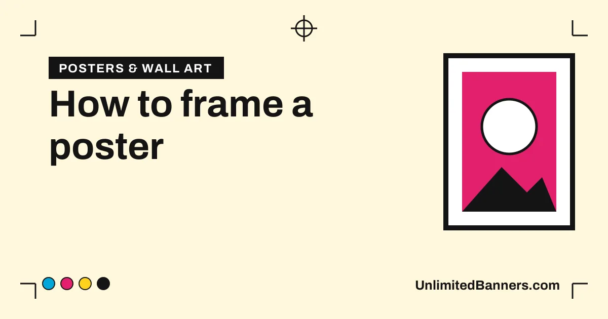 How to frame a poster (and make it look custom) illustration