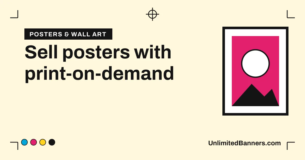 Selling posters with print-on-demand: a practical start-up guide illustration